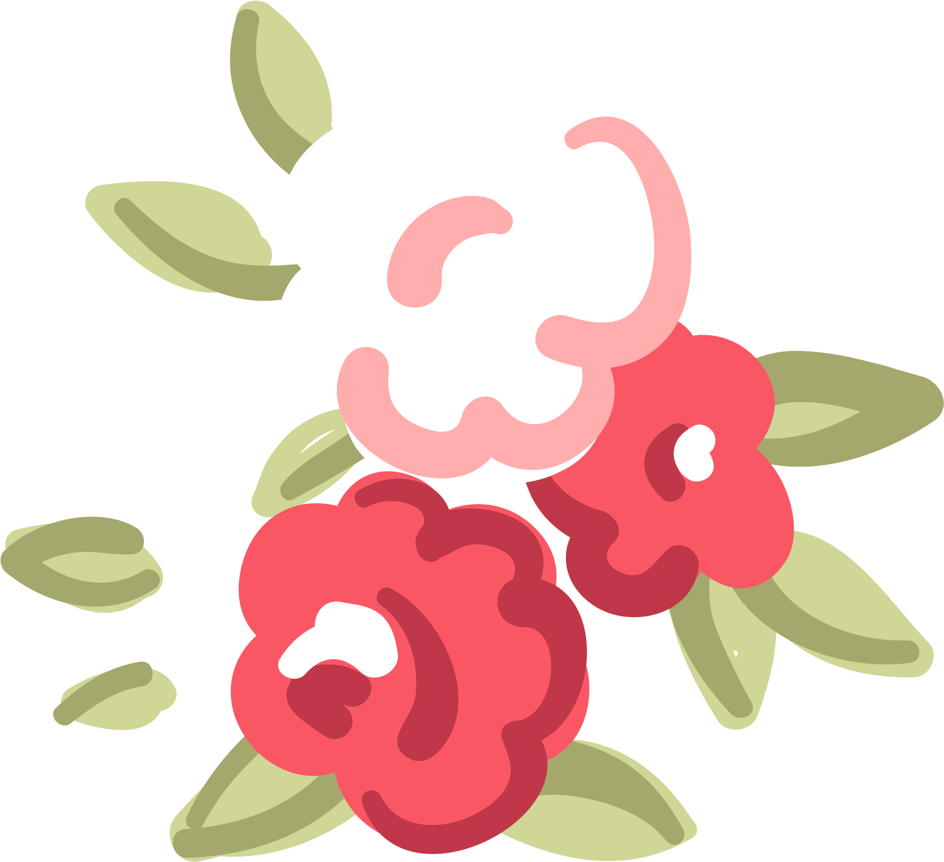 Flower Drop Earrings Burst Cute Floral Studs Dainty - Cute Flowers Png (2223x2126), Png Download