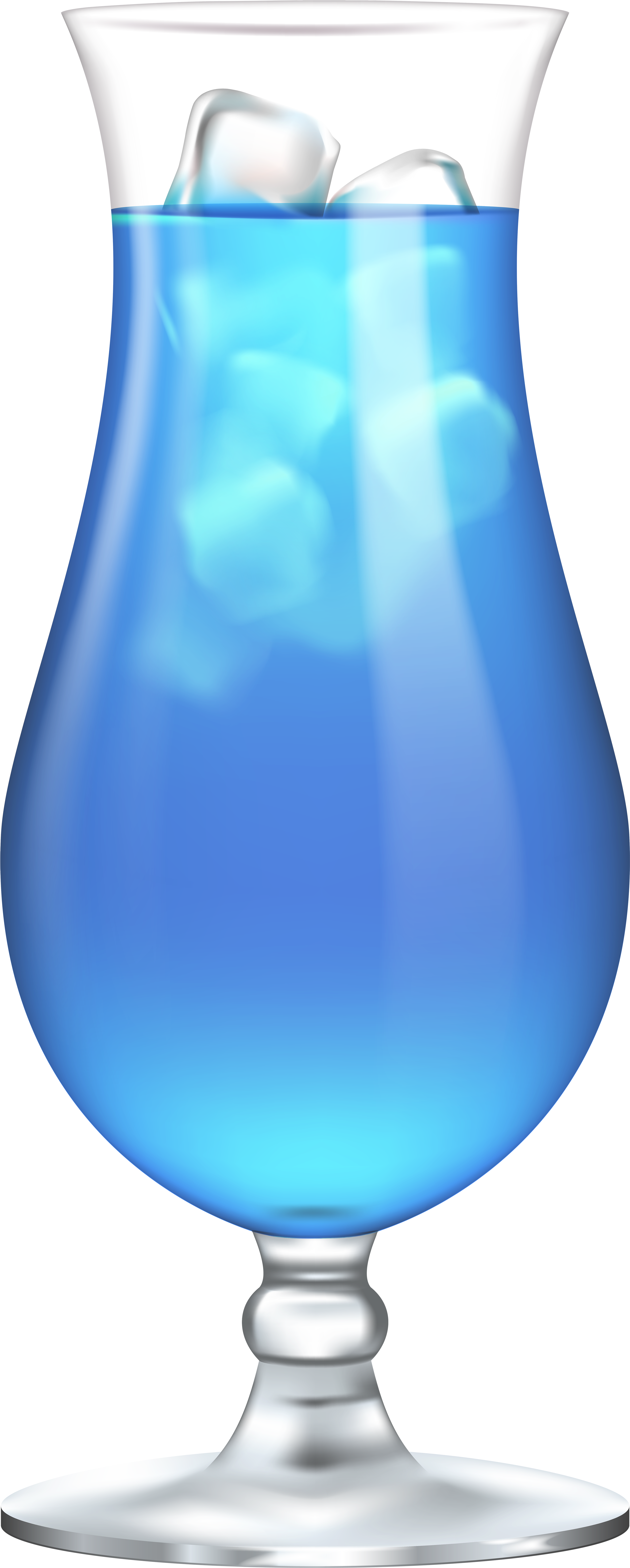 Blue Cocktail Drinks Clip Art (3338x8000), Png Download