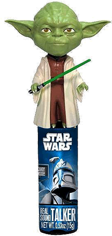 Star Wars Classic Real Sound Talkers Candy Toy For - Yoda (500x500), Png Download