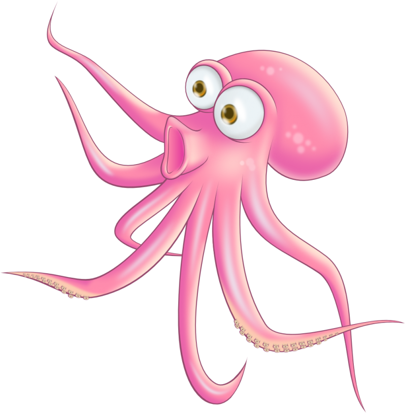Octopus Png Clipart - Octopus Funny Png (1024x1002), Png Download