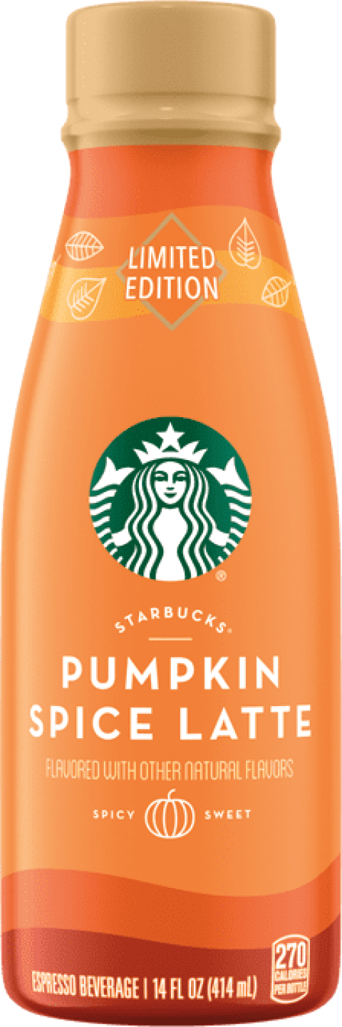 Starbucks Pumpkin Spice Latte Png Png Stock - Limited Edition Starbucks Pumpkin Spice Caffe Latte (224x672), Png Download