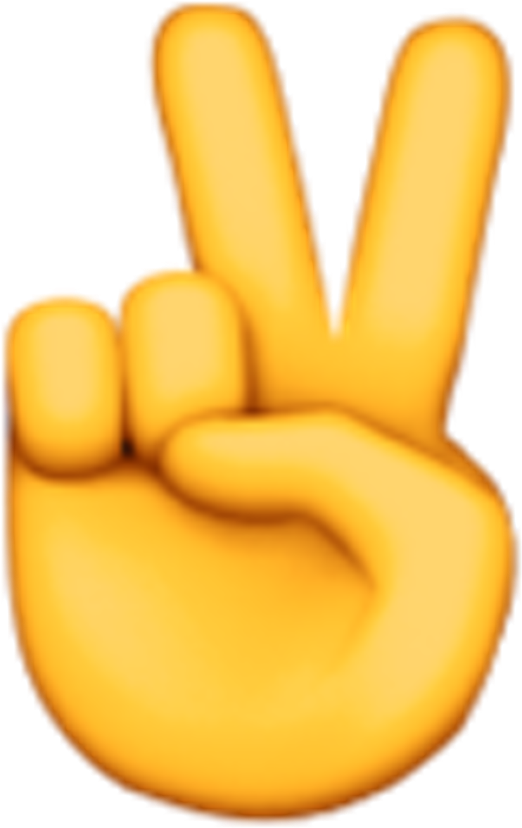 We Encourage You To Embrace Emoji And Not Only For - Peace Sign Hand Emoji (1480x1480), Png Download