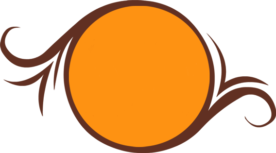 The Chocolate Café With Heart - Chocolate Circle Png (568x315), Png Download