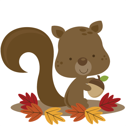 Fall Squirrel Svg File For Scrapbooking Cardmaking - Fall Clip Art Squirrel (432x432), Png Download