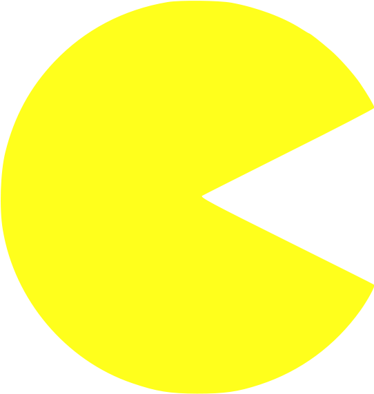 Pacman - Pac Man With White Background (541x600), Png Download