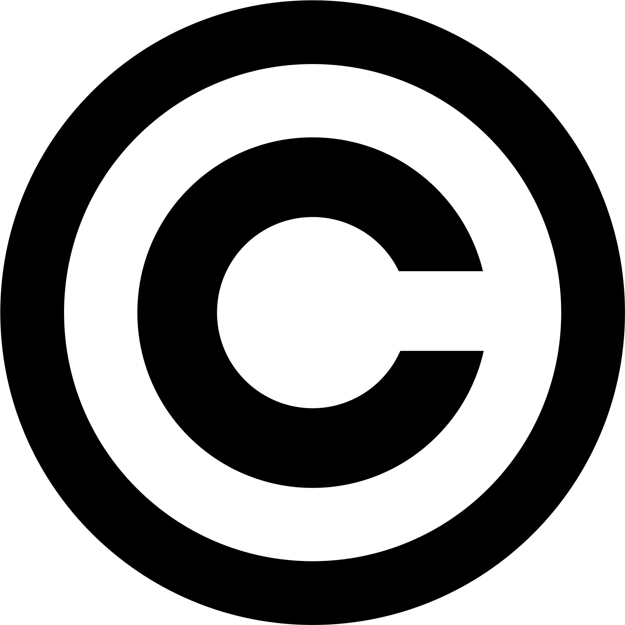Open - Copyright Symbol Svg (2000x2000), Png Download