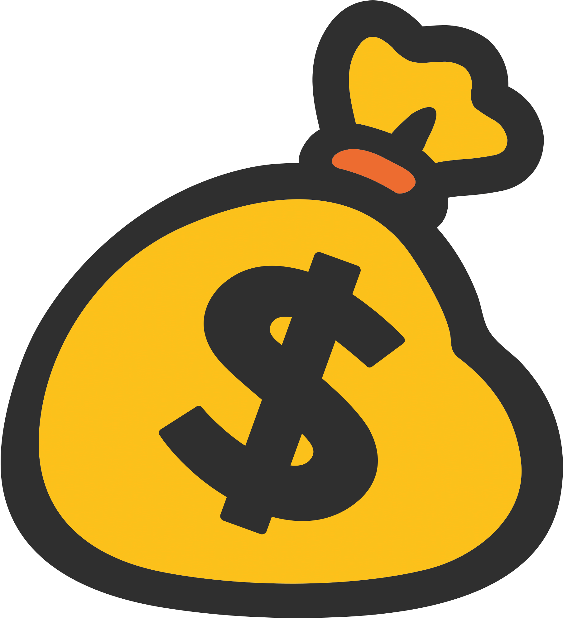 Download - Money Bag Emoji Android (2000x2000), Png Download