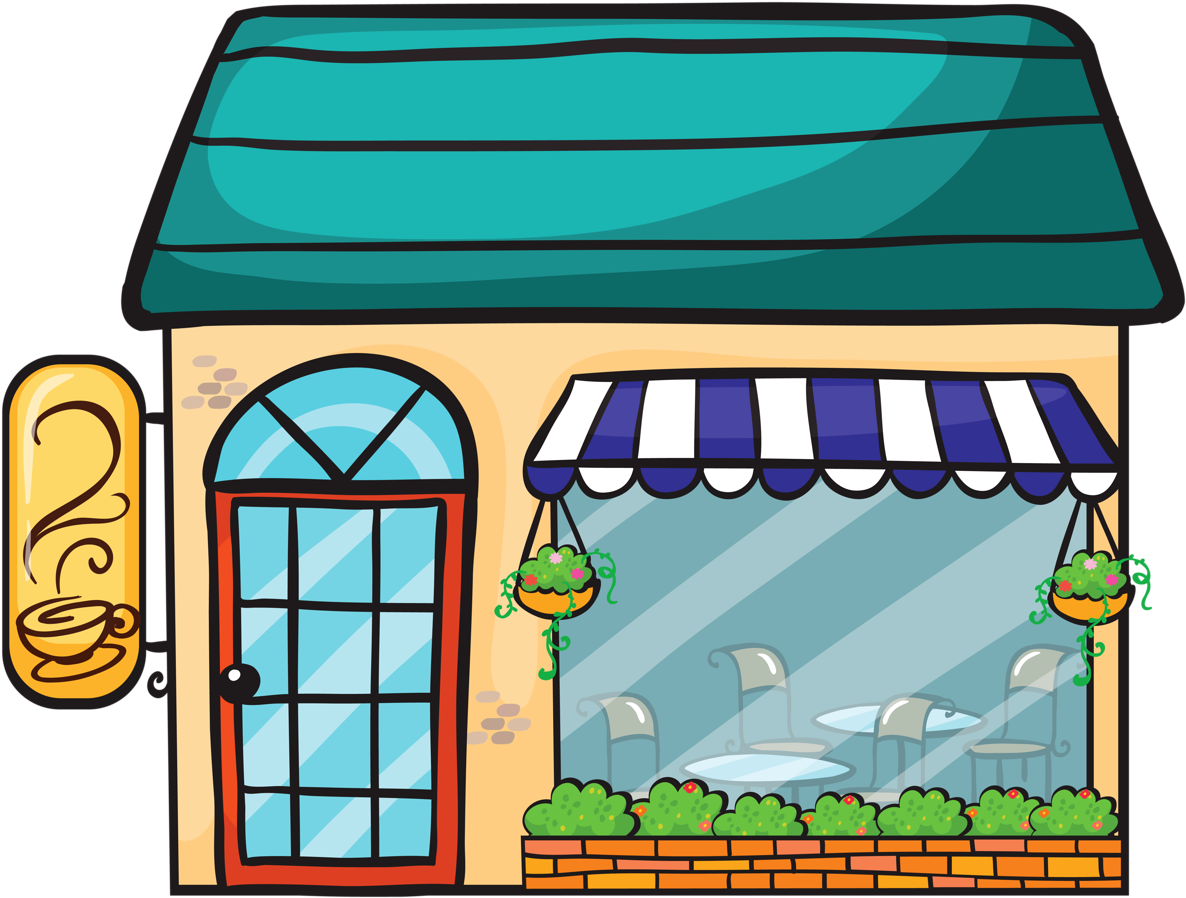 Album - Cartoon Shops (1280x976), Png Download