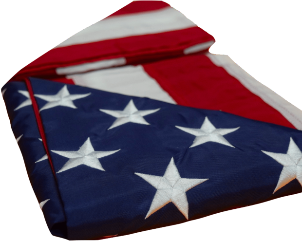 F06 Us Flag Embroidered Stars And Sewn Stripes High - Cushion (480x395), Png Download