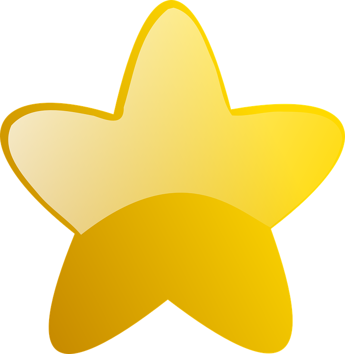 Gold Stars Clipart - Estrela Do Pequeno Principe (703x720), Png Download