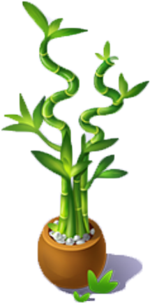 Bending Bamboo - Flowerpot (460x460), Png Download