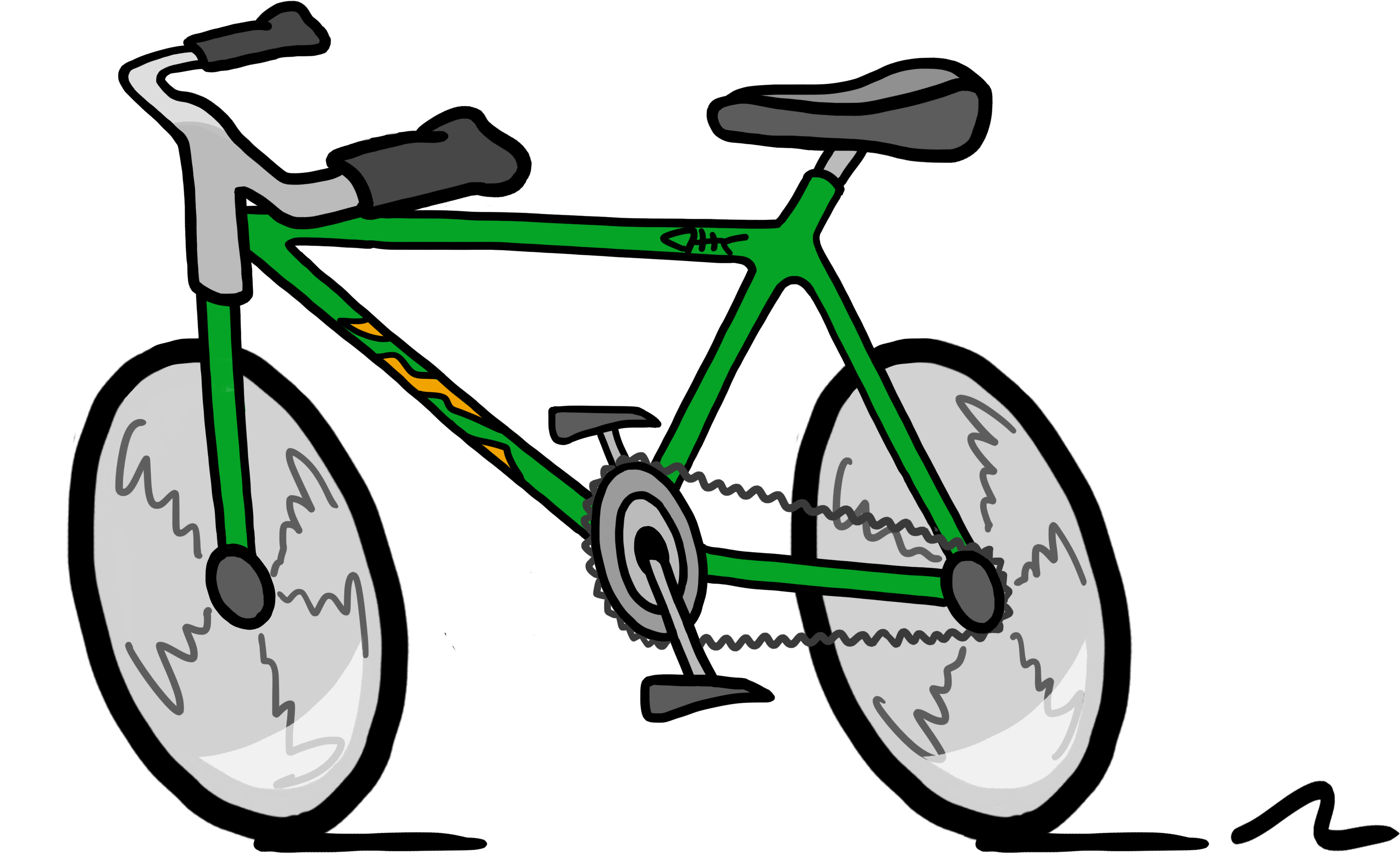 Bike Clip Art Png (4142x3000), Png Download
