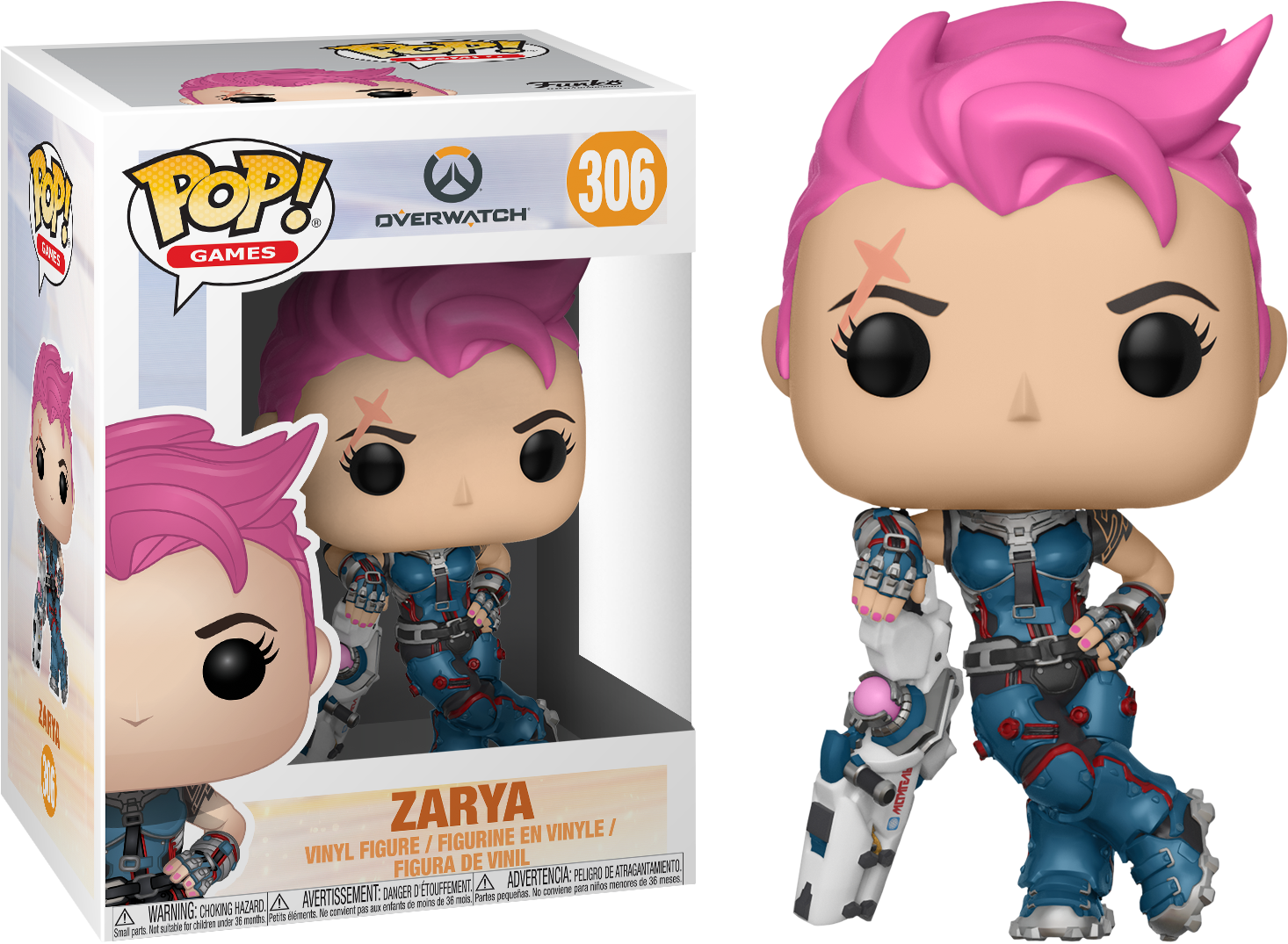 Zarya Pop Vinyl Figure - Funko Pop Overwatch Zarya (1466x1075), Png Download