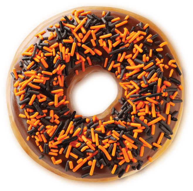Krispy Kreme Halloween 2016 Sprinkle Doughnut - Krispy Kreme (900x720), Png Download