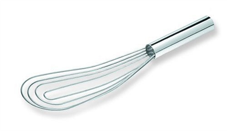 12 Inch Stainless Steel Flat Wire Whip - Glyby Flat Roux/gravy Whip 12-inch 12-inch Stainless, (781x782), Png Download