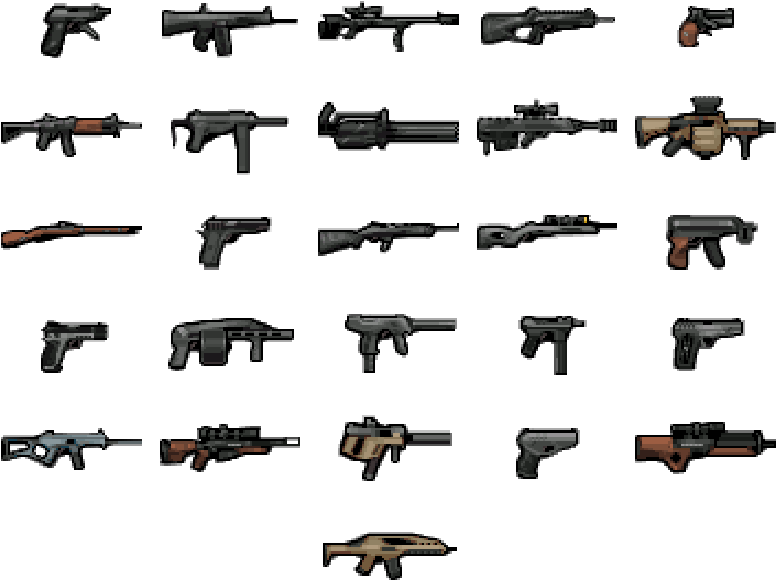 Image Download Pixel Art Warhammer Google Pinterest - Pixel Art Weapons (720x584), Png Download