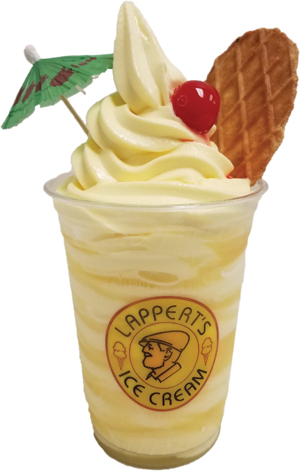 Dole Whip - Lappert's Premium Gourmet Ice Cream & Dole Whip (600x942), Png Download