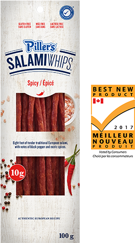 Piller's Salami Whips Spicy 100g - Pillers Salami Whips (475x475), Png Download