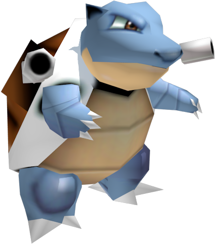Download Zip Archive - Pokemon Stadium N64 Blastoise (750x650), Png Download