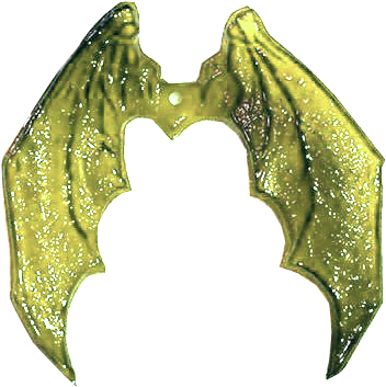 Medieval Madness Dragon Wings Gold - American Holly (446x398), Png Download