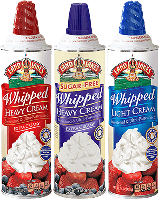 Aerosol Whipped Cream - Land O Lakes Heavy Cream, Whipped, Extra Creamy - 14 (400x400), Png Download