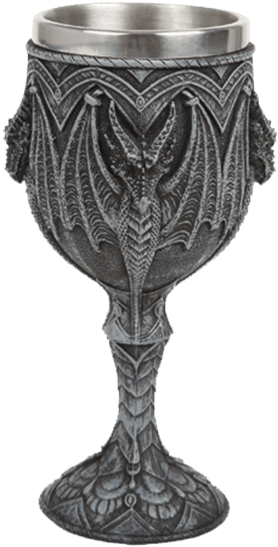 Dragon Wings Wine Goblet - Dragon Goblet (555x555), Png Download