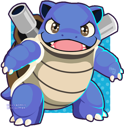 Jpg Black And White Library Blastoise Drawing Kawaii - Blastoise Kawaii (441x458), Png Download