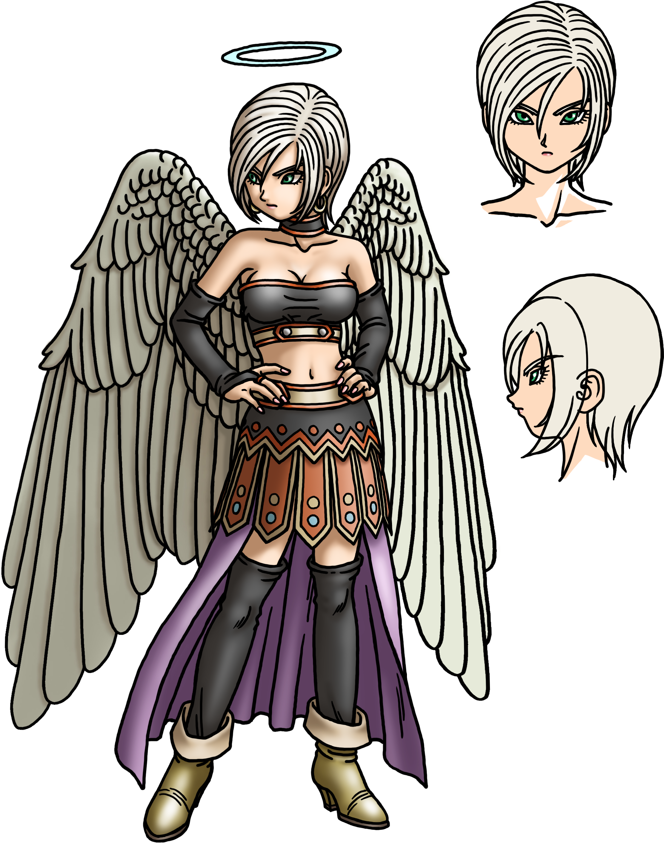Download Png - Dragon Quest Character Art (2362x3092), Png Download