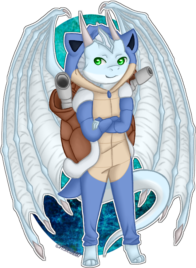 Blastoise Kigurumi [art By Mysticgalaxy] - Art (694x978), Png Download