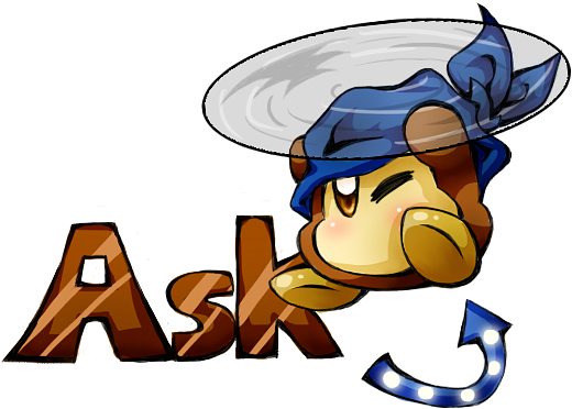 Ask Bandanna Dee , Maybe You Could Ask Kirby Or King - Cartoon (563x410), Png Download