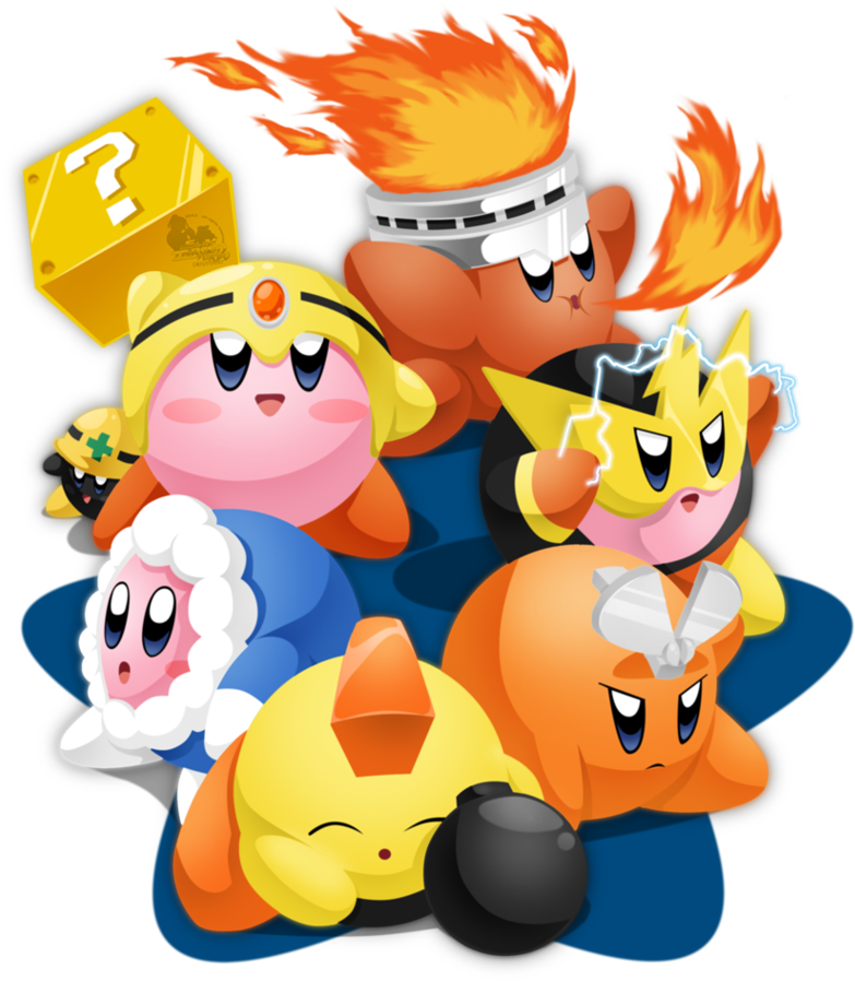 Mega Kirby's Foes By Slimthrowed On Deviantart - All Robot Masters In Mega Man 1 (812x983), Png Download
