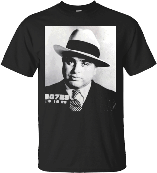 Al Capone Chicago Gangster Portrait T Shirt Https - Tom Hardy Al Capone Fonzo (600x600), Png Download