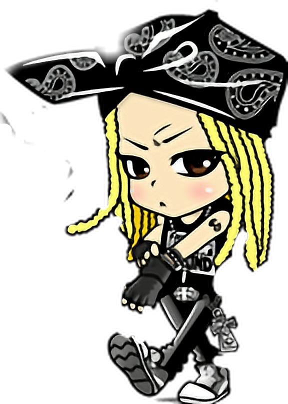 Gangster Girl - G Dragon Cartoon One Of A Kind (576x808), Png Download
