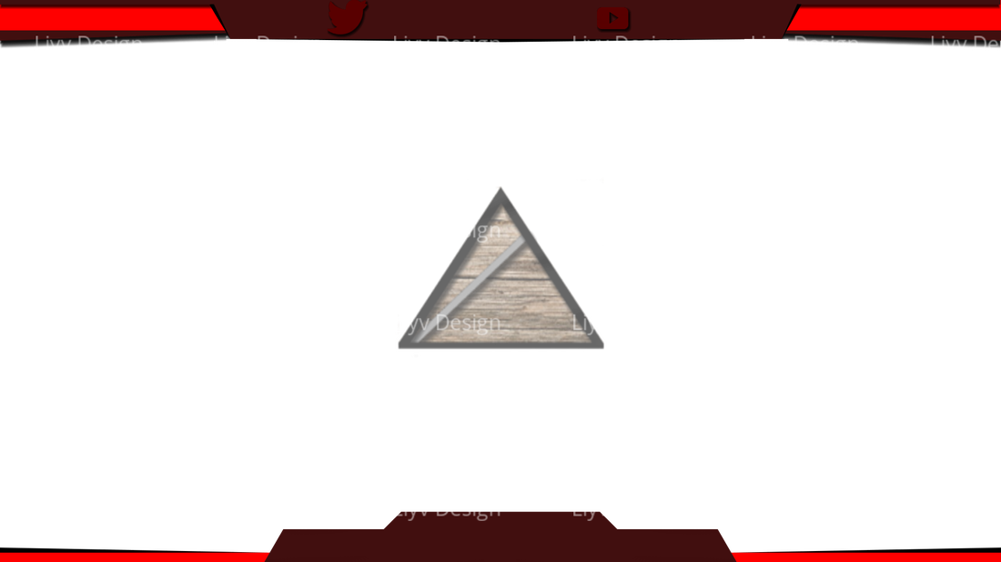 Picture - Free Twitch Overlay Red (1100x618), Png Download