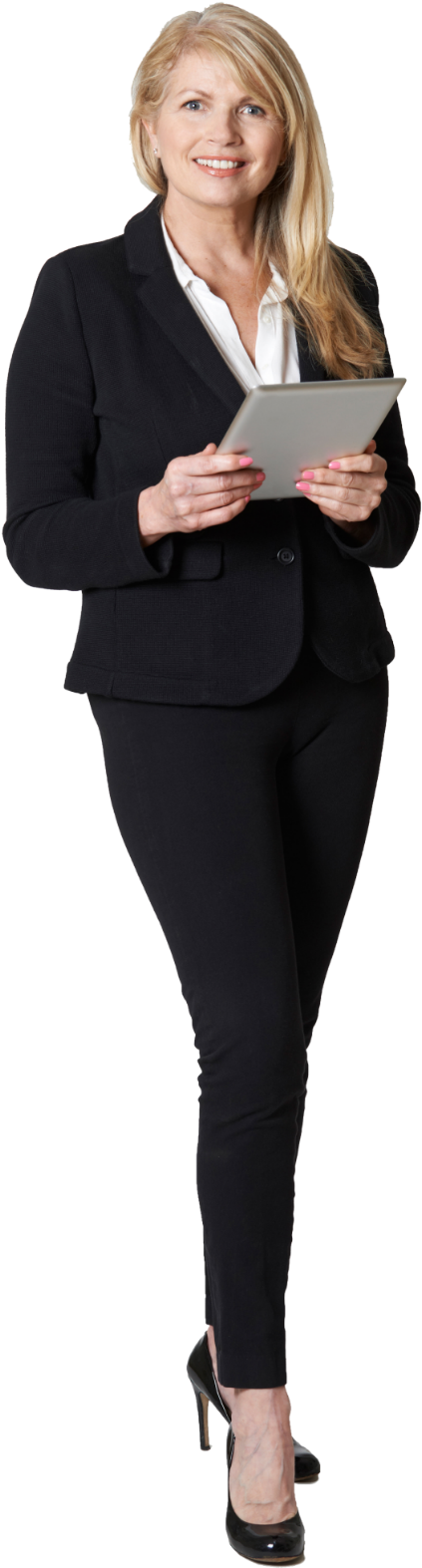 Business Woman Standing Png (800x1605), Png Download
