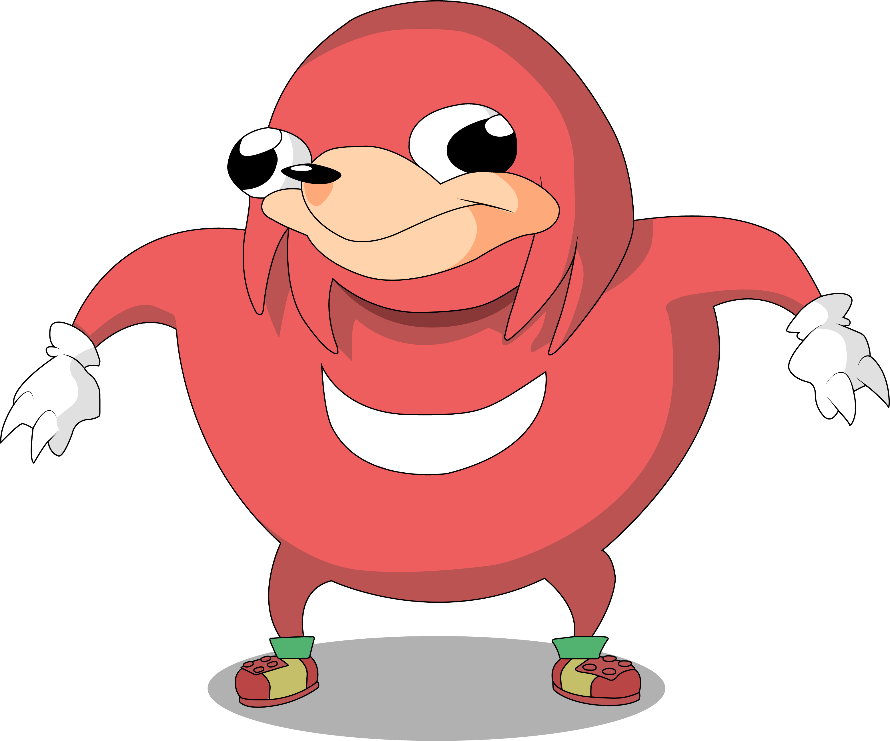 Clipart Royalty Free Do U Know Da Wae Free For - Ugandan Knuckles Png (3114x2593), Png Download