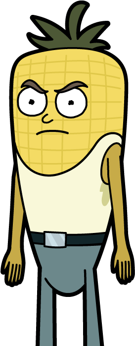 Cob Morty - Gangster Morty (300x703), Png Download