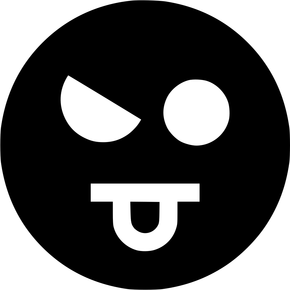 Evil Eye S - Black Sad Face Clipart (981x982), Png Download