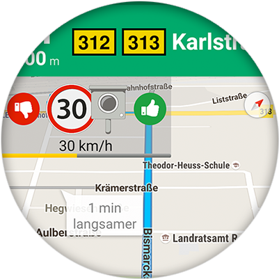 Speed Camera Overlay - Gevaarsidentificatiebord (430x430), Png Download