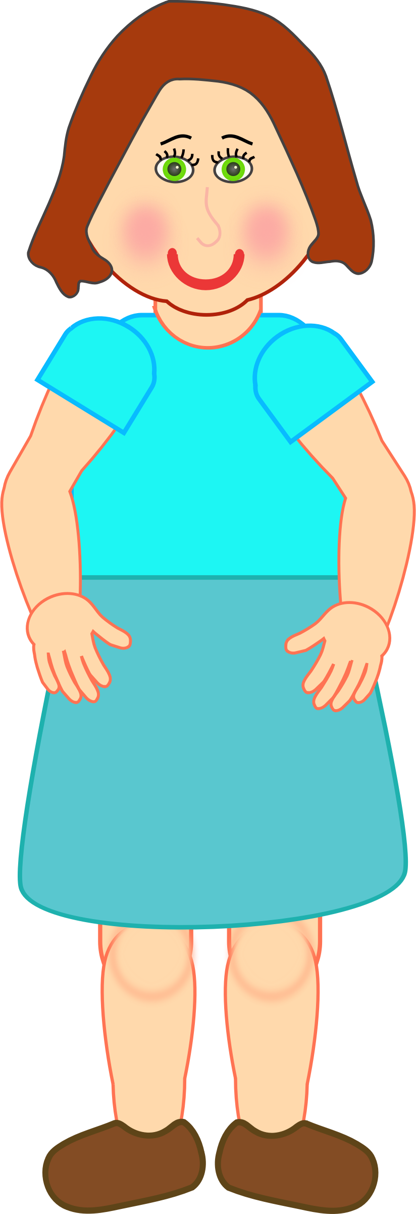 This Free Icons Png Design Of Woman Standing (824x2400), Png Download