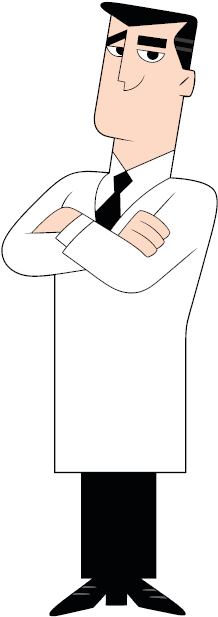 Professor Utonium - Powerpuff Girls Professor Utonium (244x637), Png Download