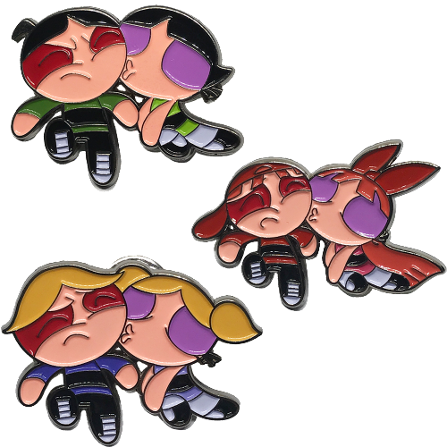 Powerpuff Girls X Rowdy Ruff Boys B-grade Enamel Pins - Powerpuff Girl Pins (500x500), Png Download