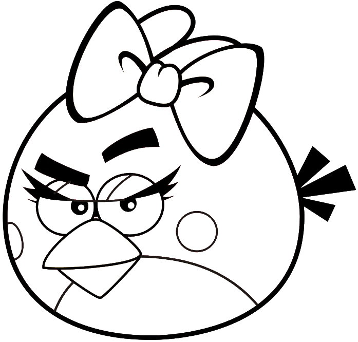 Powerpuff Girls Coloring Sheets - Girl Angry Birds Coloring Pages (700x689), Png Download