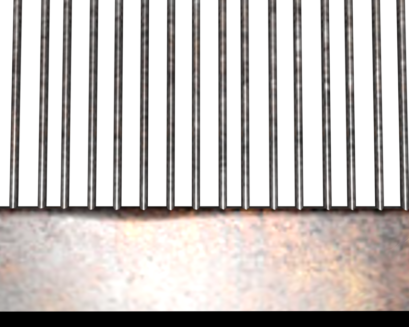 Metal Cage Png Png Library - Bird Cage Bars (800x640), Png Download