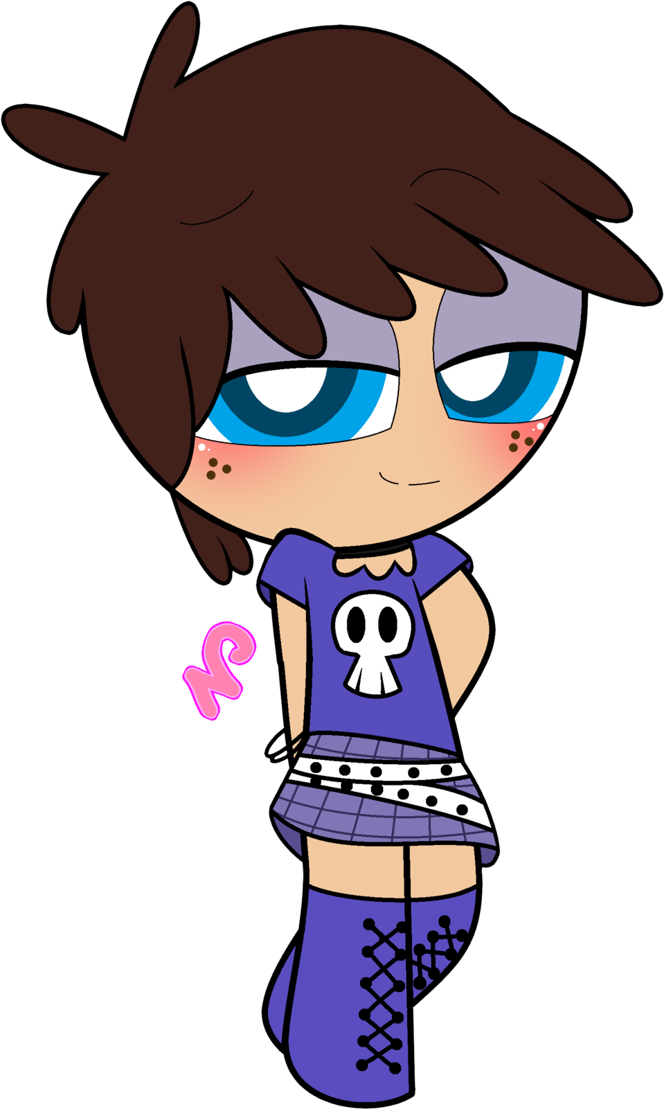 Luna In Ppg Style - Powerpuff Girls Loud House (1024x1652), Png Download