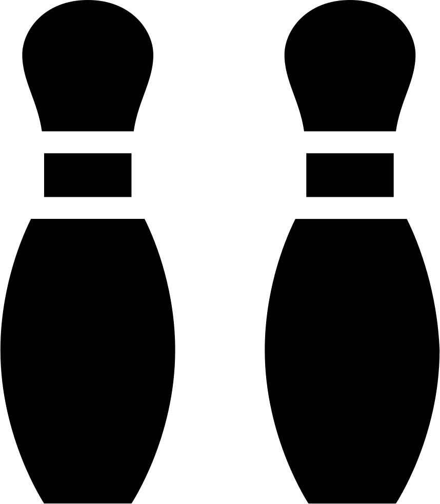 Bowling Pins Couple - Bowling Pin Svg (858x981), Png Download