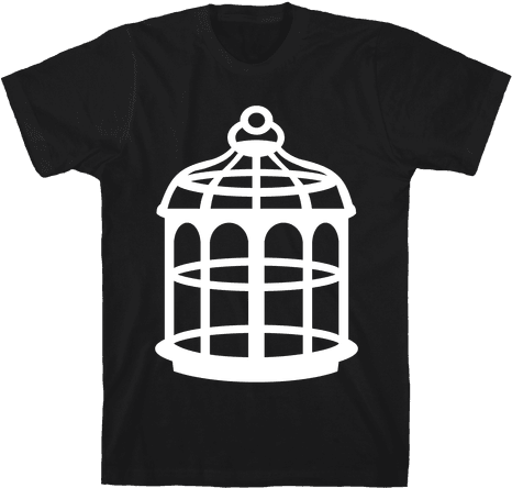 The Cage Tee - Retro Style Handmade Glass Dome Stud Earrings, The (484x484), Png Download