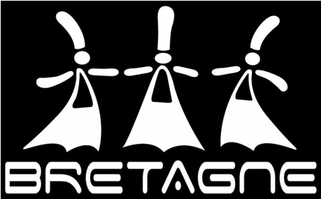 Autocollant Transparent De Couleur Blanche Avec 3 Bigoudènes - Autocollant Bretagne Bigoudènes Blanc (458x458), Png Download