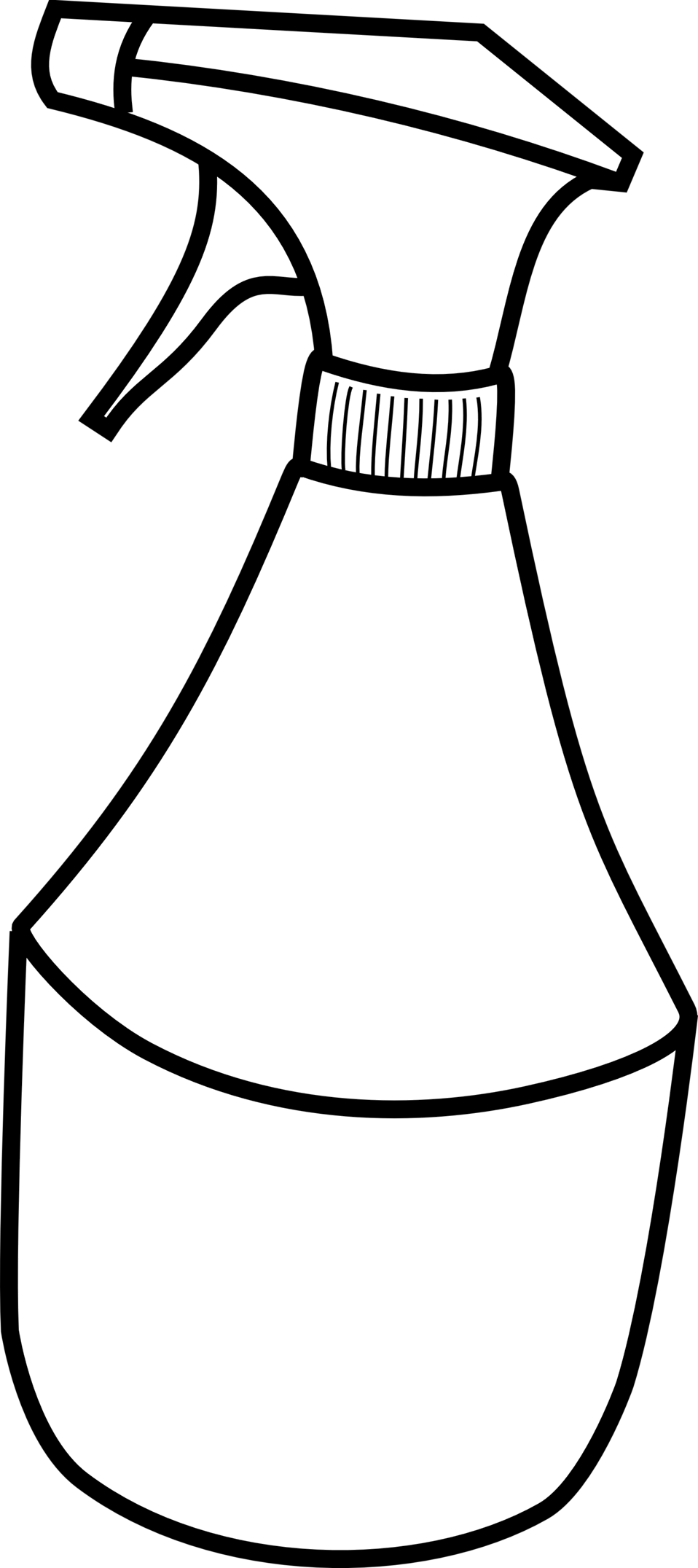 Spray Bottle Clipart Png (500x1000), Png Download