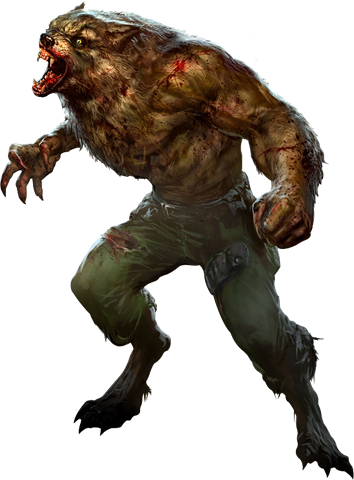 Halloween Graphics Werewolfpng Png Royalty Free Library - Werewolf Png (354x480), Png Download